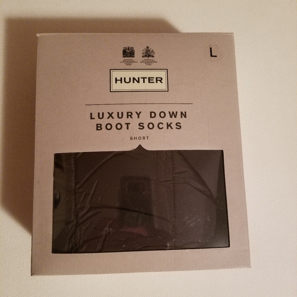 NIB Hunter Down Boot Socks Short Black